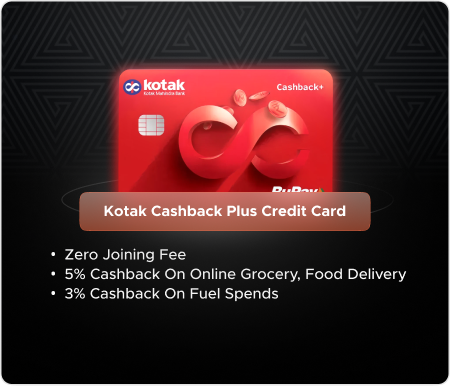 Kotak Cashback Plus Credit Card