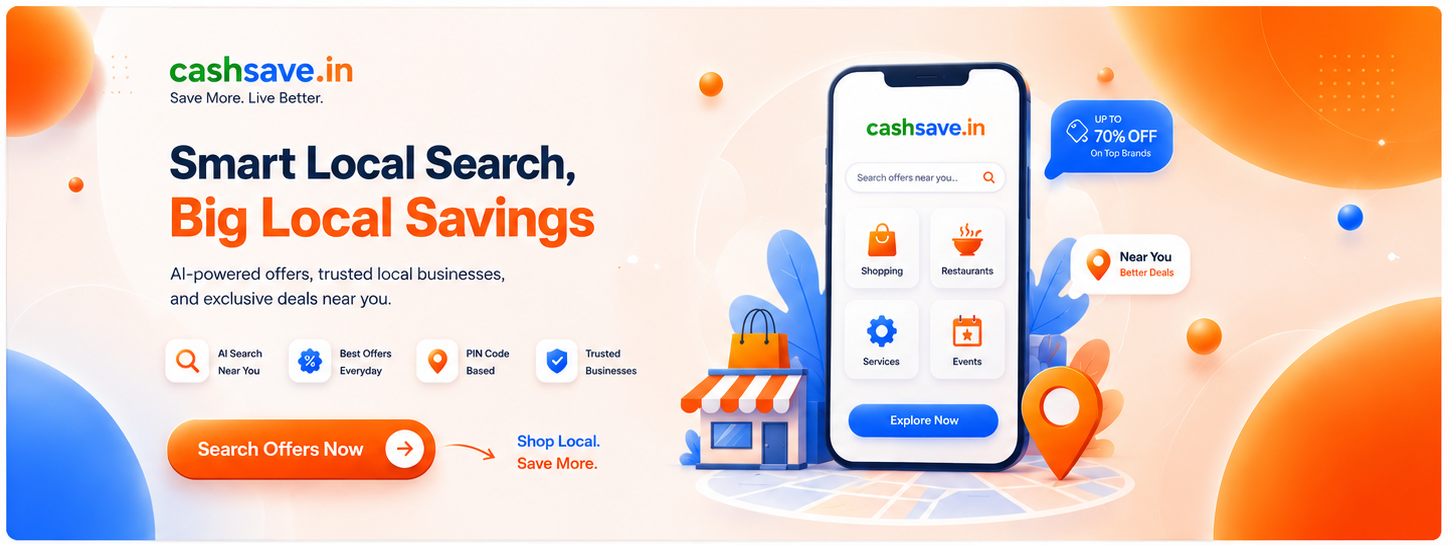 What is CashSave.in — find local offers near you